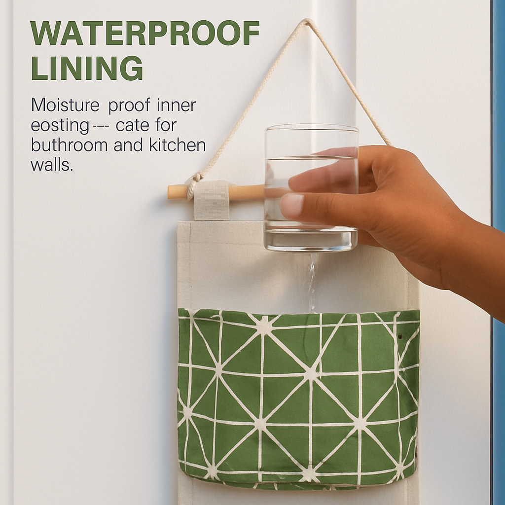 Wall-Mounted Storage Bag for Door and Closet Organizer