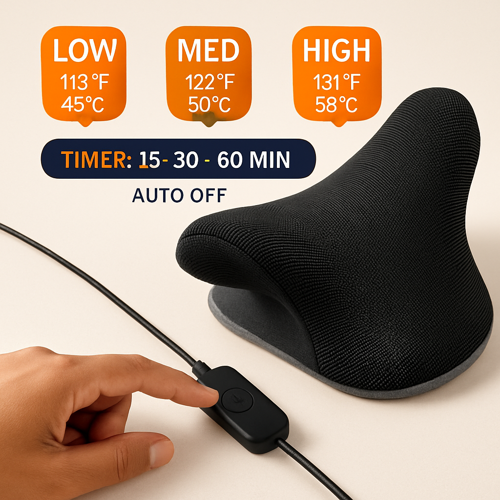 Heated Neck Stretcher with Graphene Heating Pad
