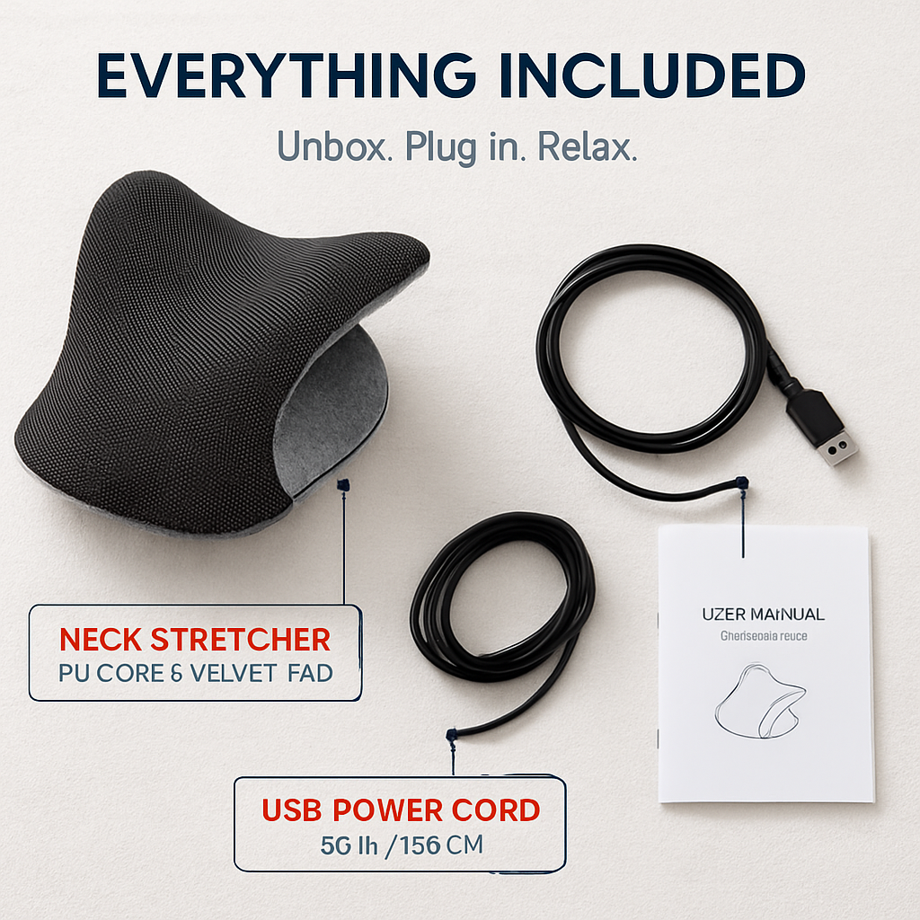 Heated Neck Stretcher with Graphene Heating Pad