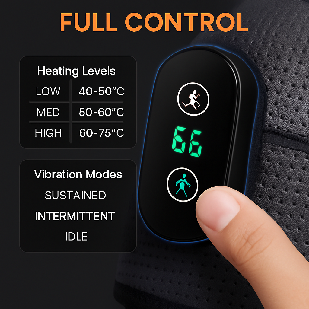 Cordless Heated Shoulder Wrap Massager for Relief