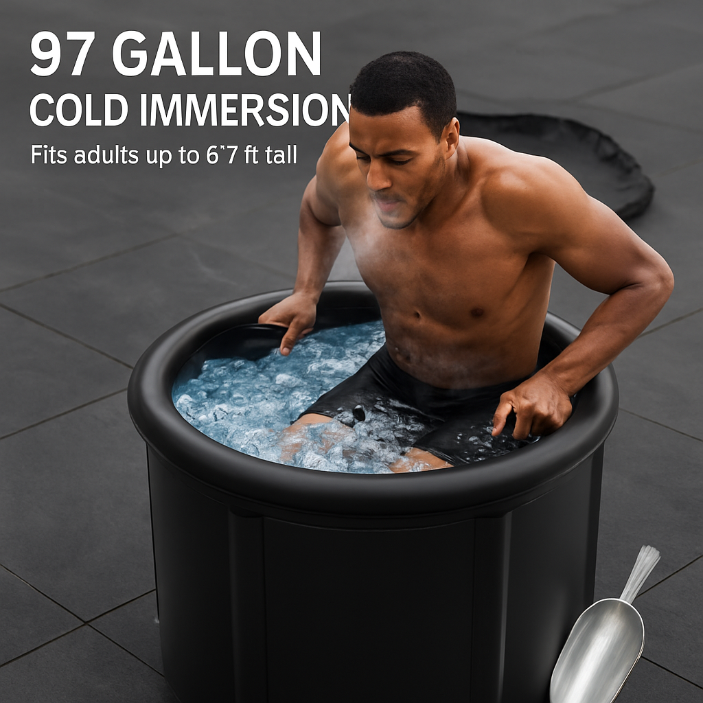 Ice Bath Tub with Cover for Adults & Recovery