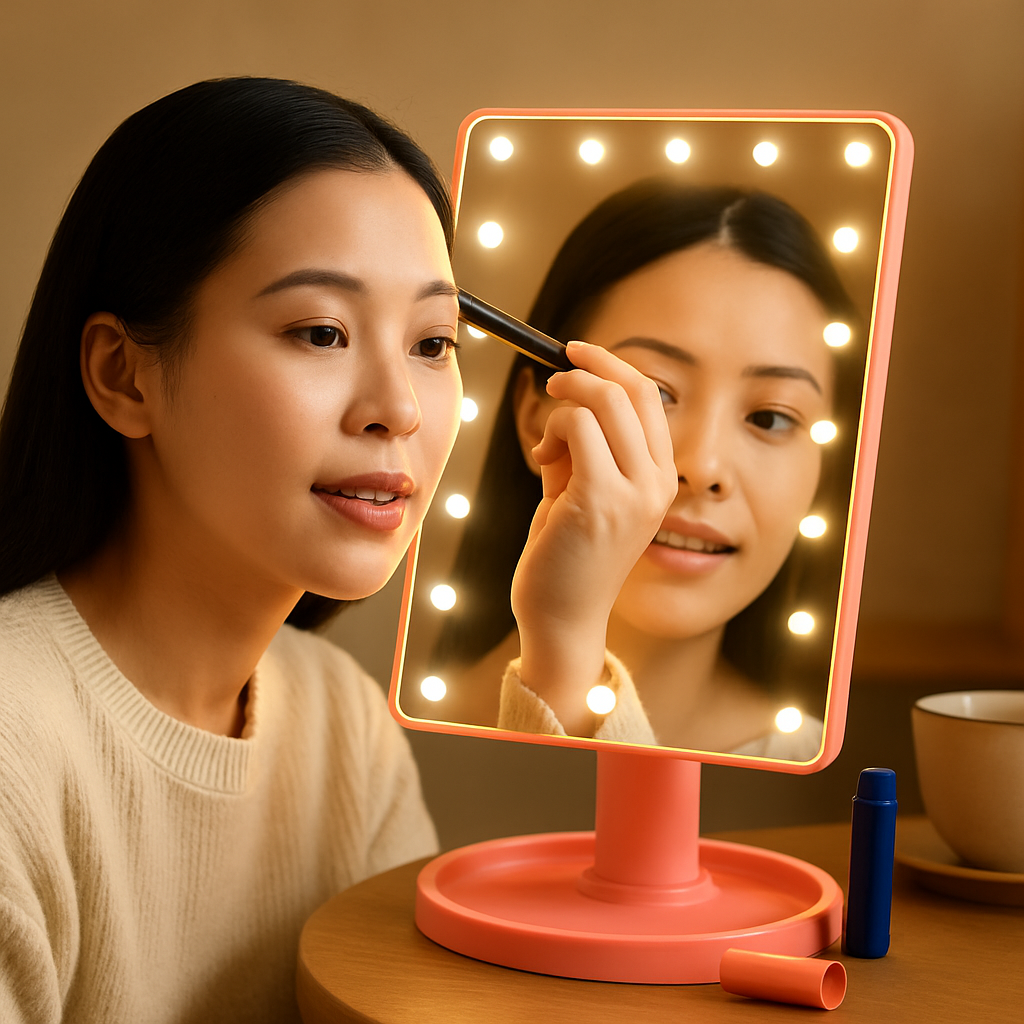 Cosmetic Mirror for Flawless Makeup in Any Lighting