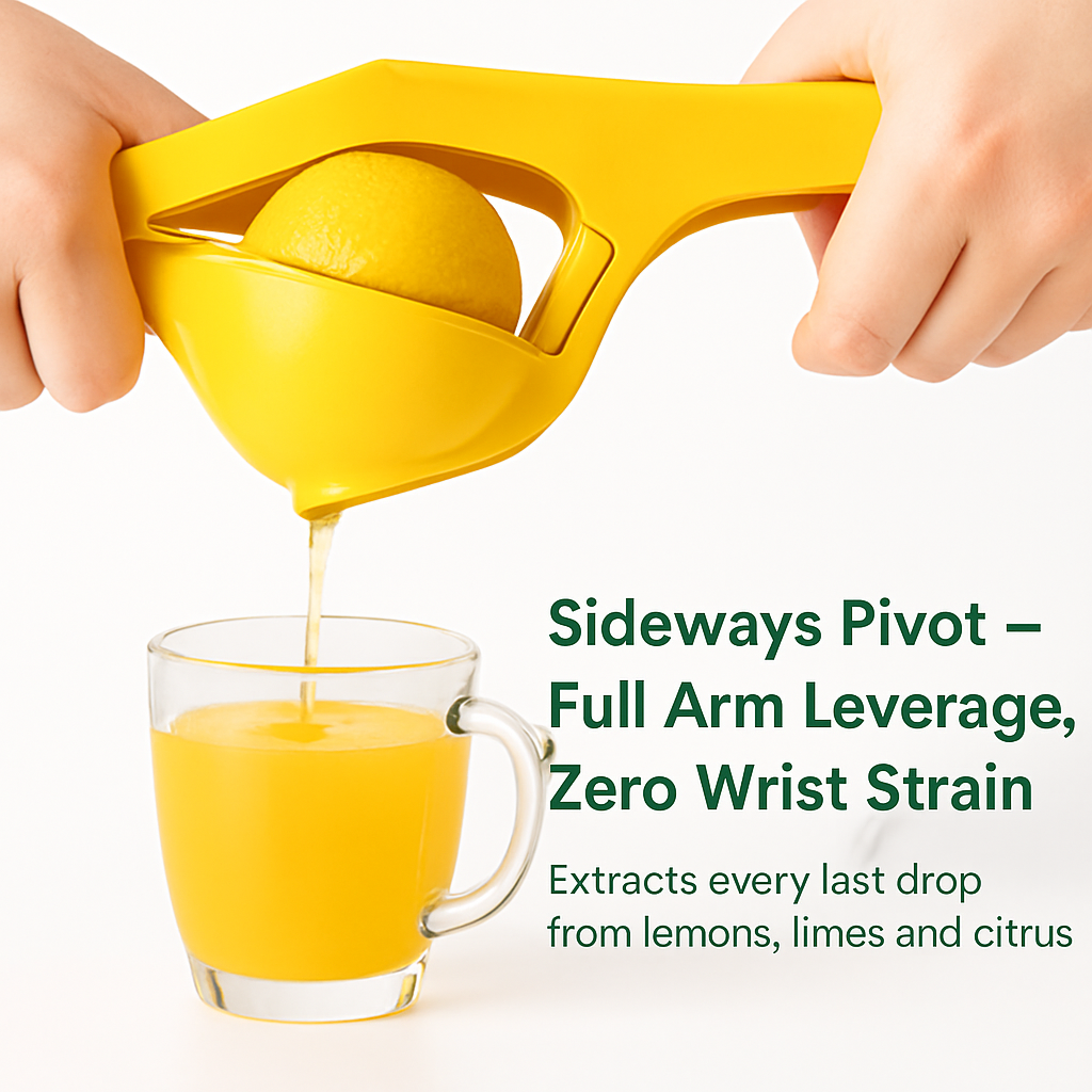 Lemon Squeezer Fold Flat Design 2-Hand Pivot