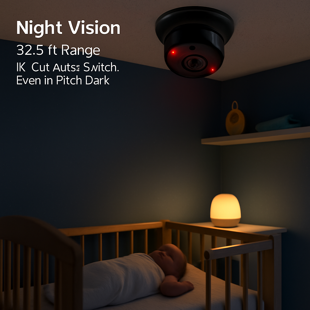 WiFi IP Camera with Motion Alerts and Night Vision