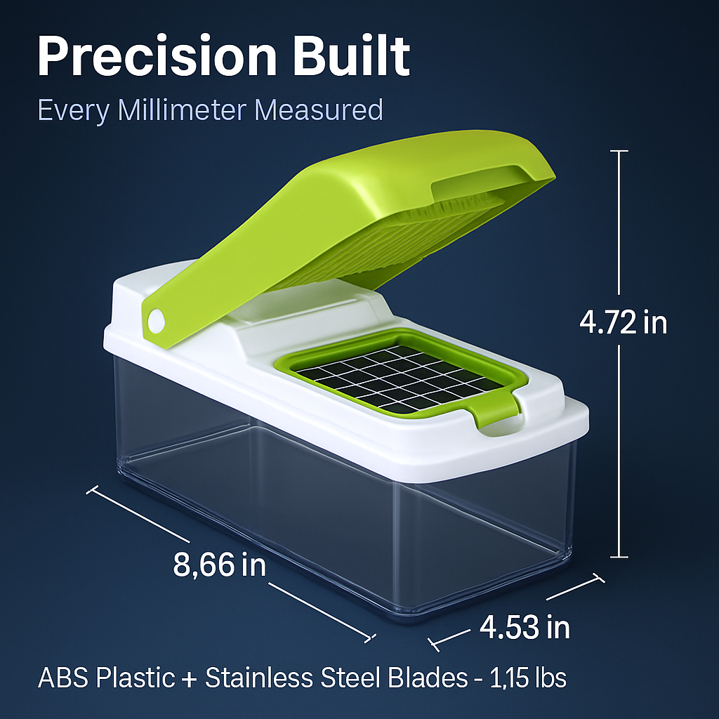 Vegetable Slicer with Interchangeable Blades for Quick Prep