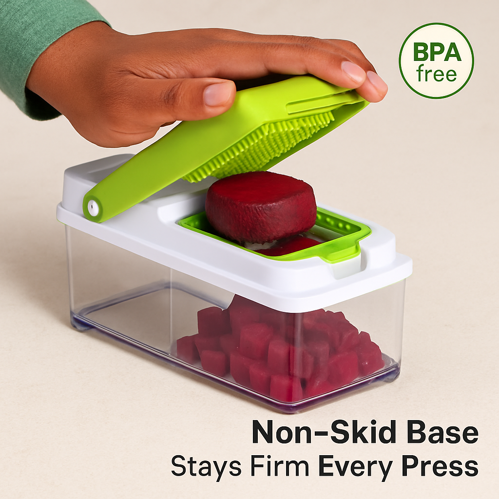 Vegetable Slicer with Interchangeable Blades for Quick Prep