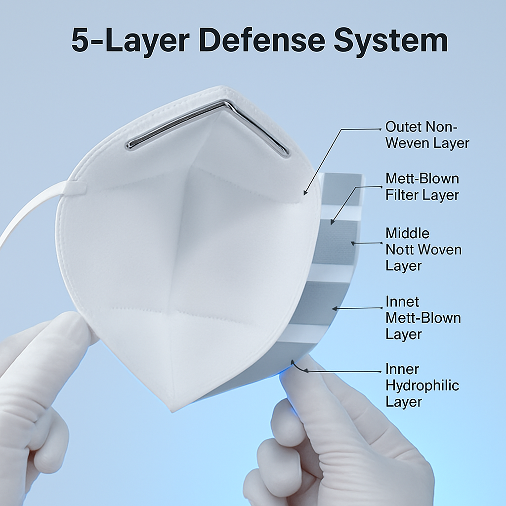 KN95 Mask for Everyday Protection and Comfort Fit