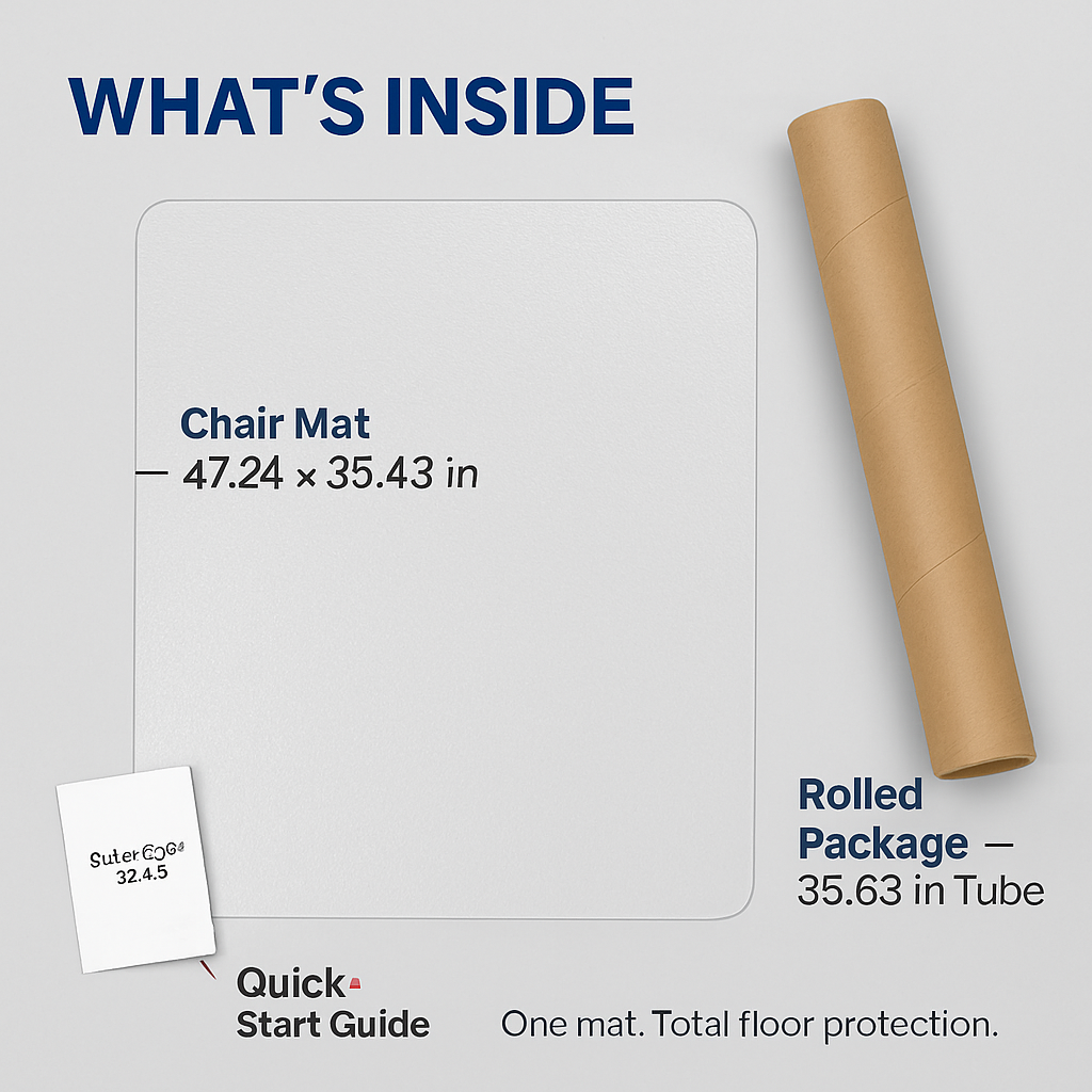 Chair Desk Floor Mat for Hardwood Floors