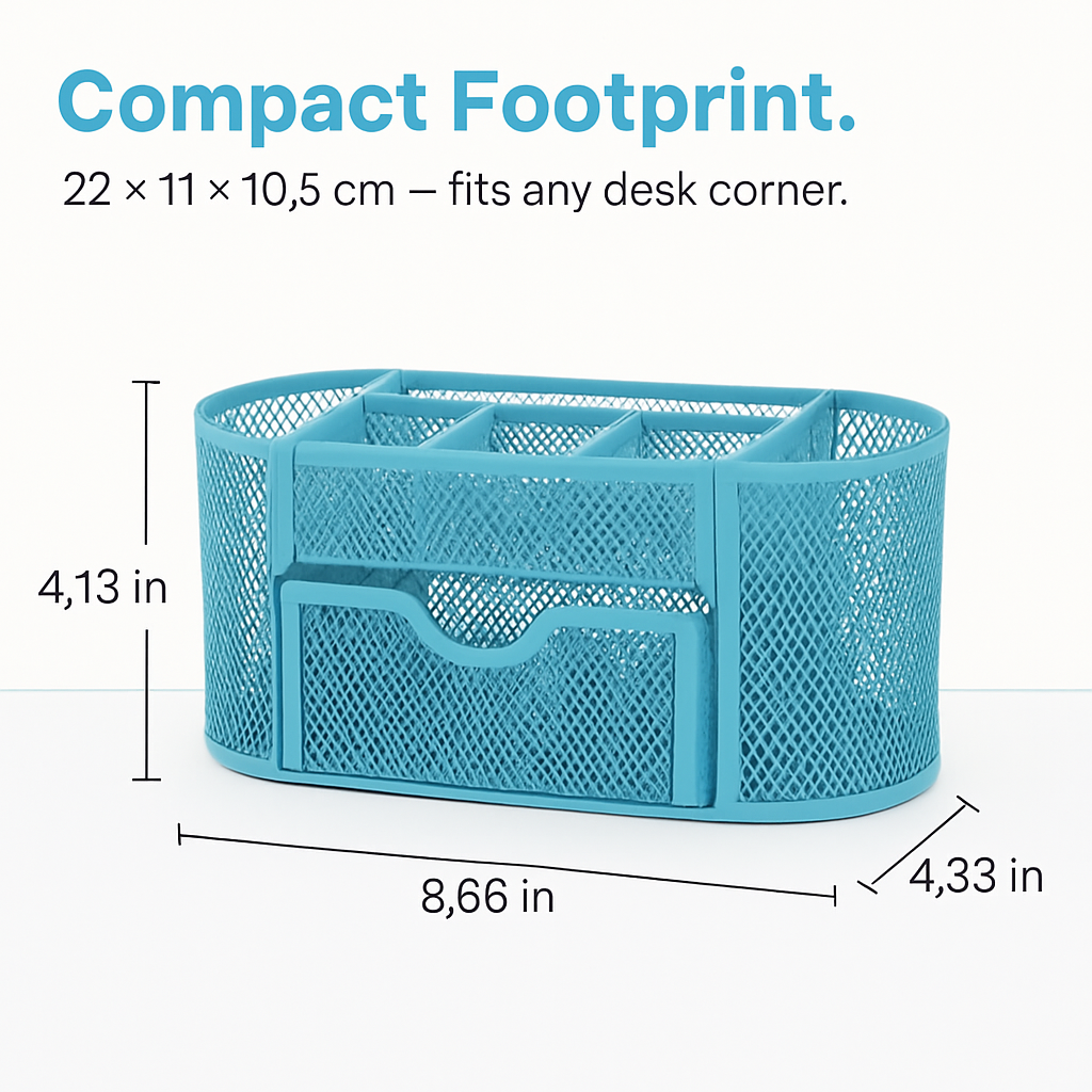 Metal Mesh Pencil Holder Desk Organizer for Home Office