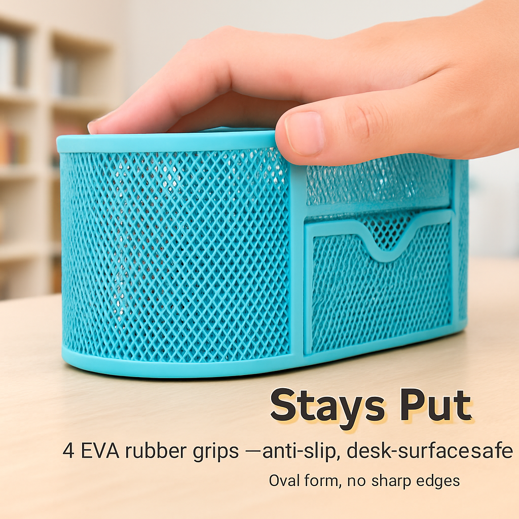 Metal Mesh Pencil Holder Desk Organizer for Home Office