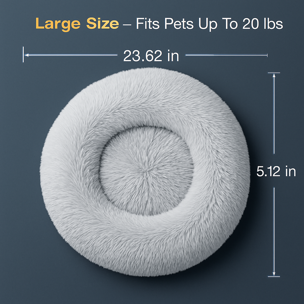 Pet Dog Bed: Warm Plush Nest for Dogs & Cats