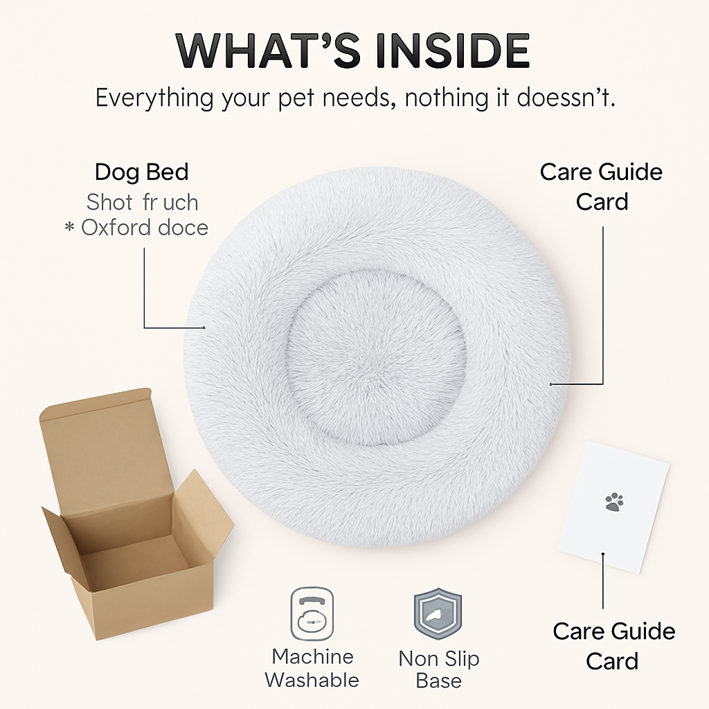 Pet Dog Bed: Warm Plush Nest for Dogs & Cats