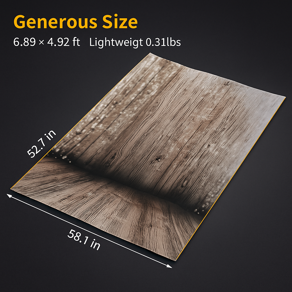 Wooden Floor Photo Backdrop for Studio and Portrait Shoots