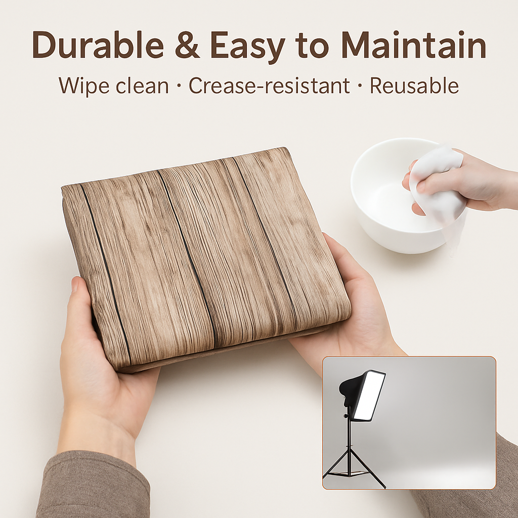 Wooden Floor Photo Backdrop for Studio and Portrait Shoots