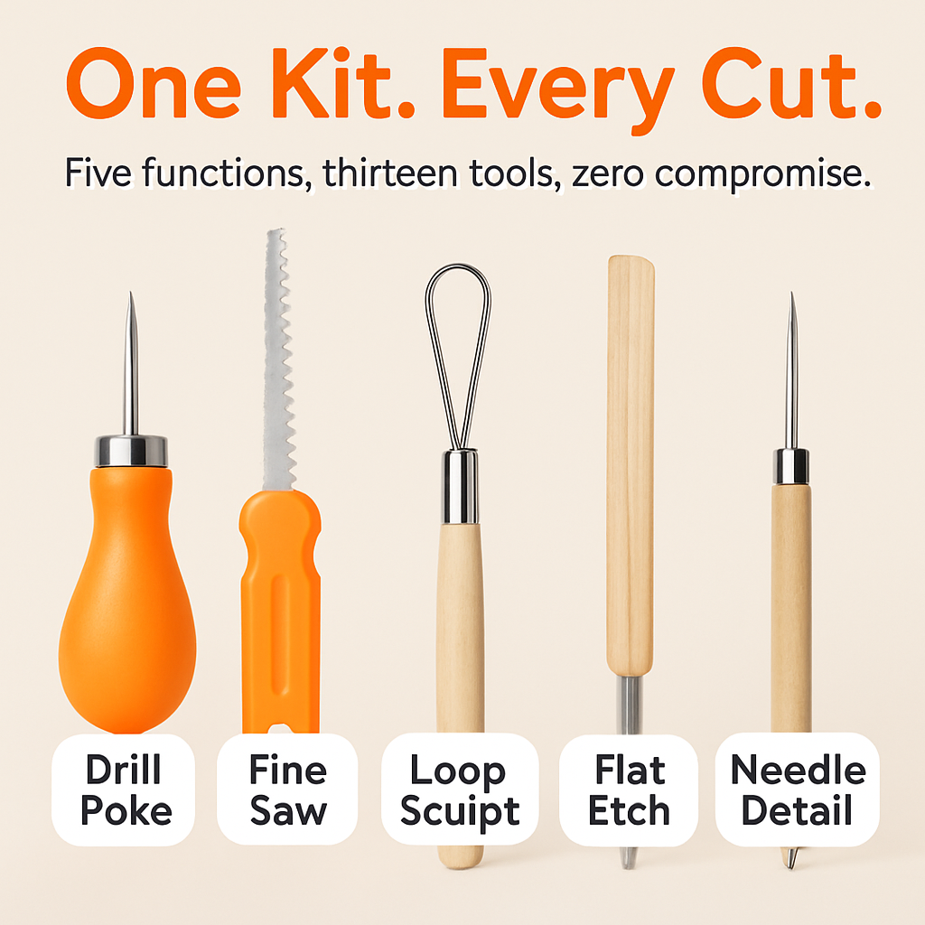 Halloween Pumpkin Carving Kit with All Tools