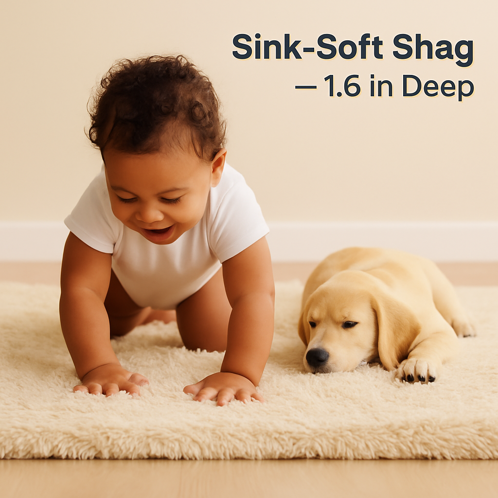 Fluffy Bedroom Rug: Plush Shag for Cozy Floors