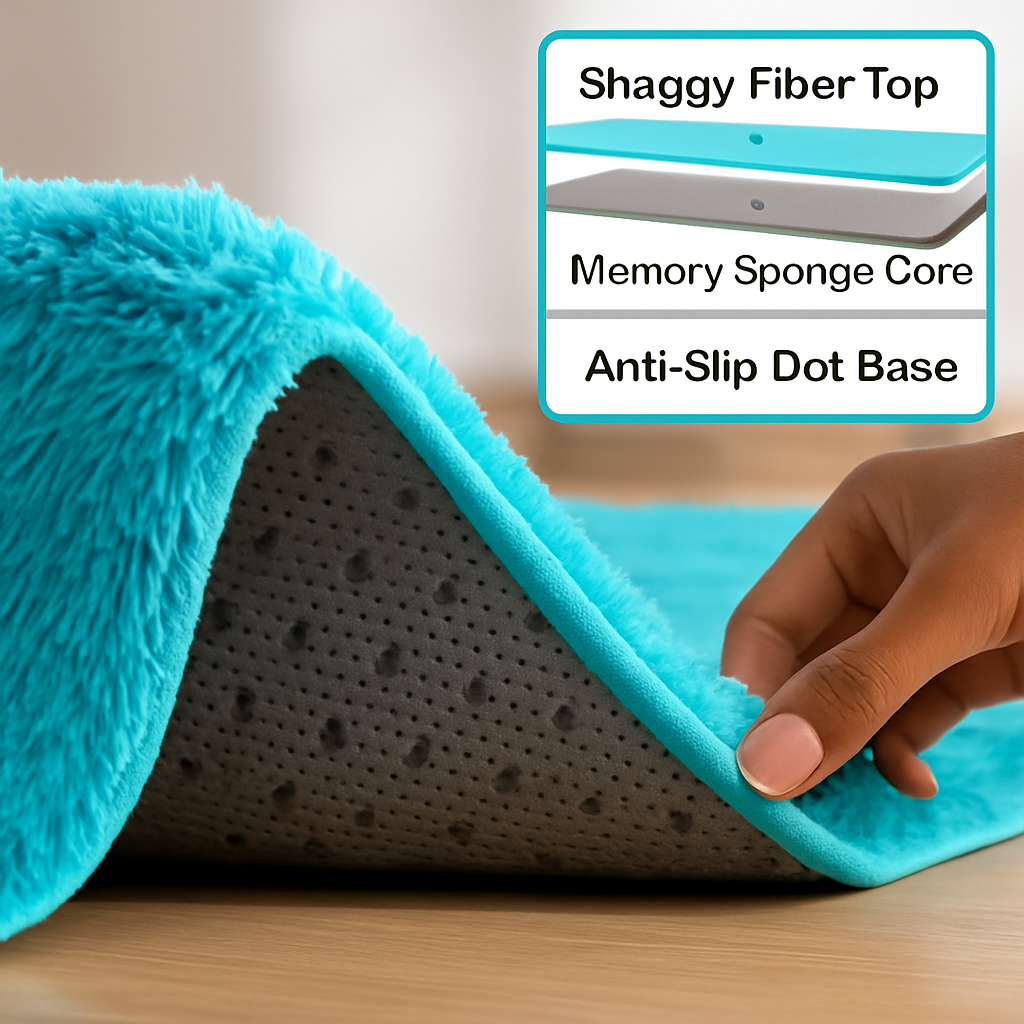 Fluffy Bedroom Rug: Plush Shag for Cozy Floors