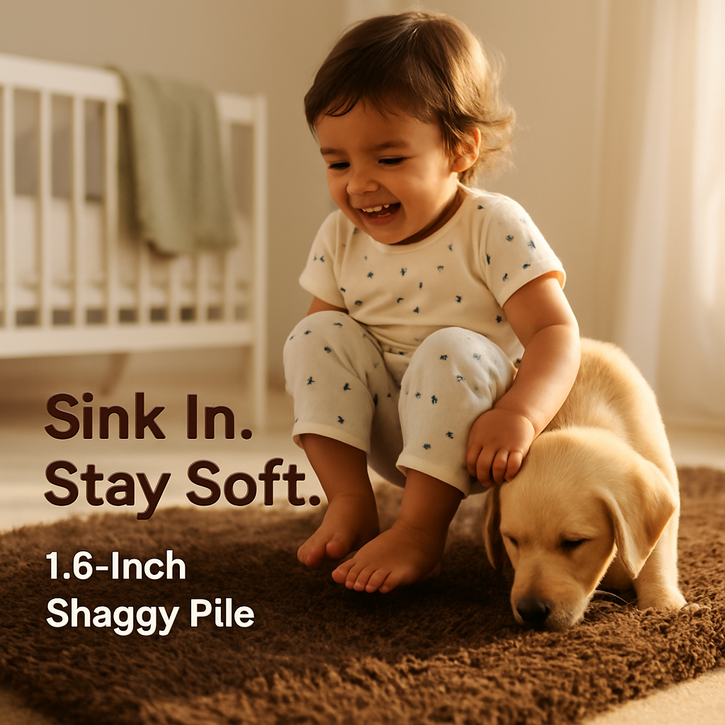 Fluffy Bedroom Rug: Plush Shag for Cozy Floors