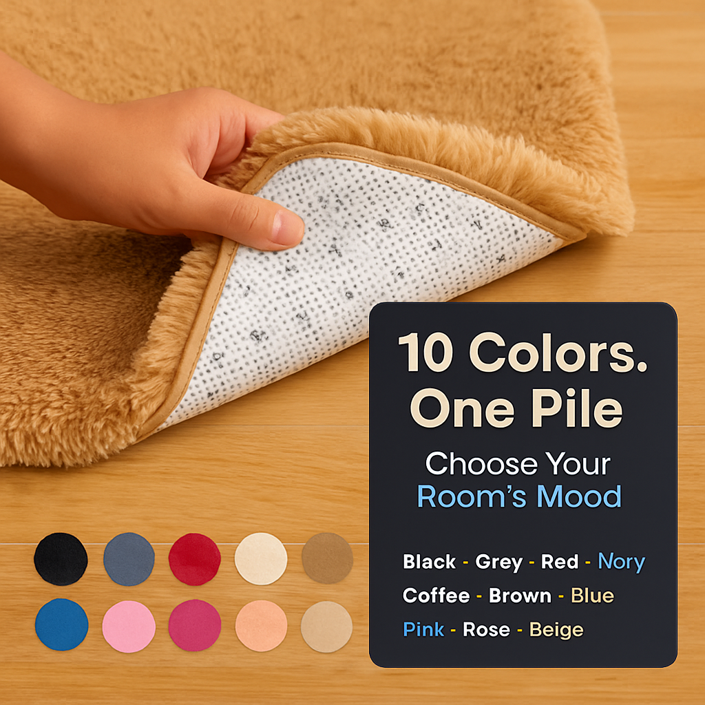 Fluffy Bedroom Rug: Plush Shag for Cozy Floors