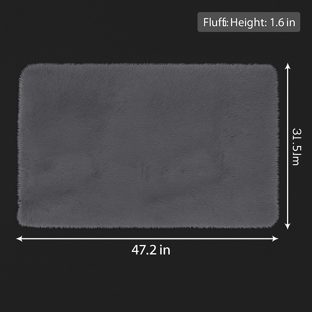 Fluffy Bedroom Rug: Plush Shag for Cozy Floors