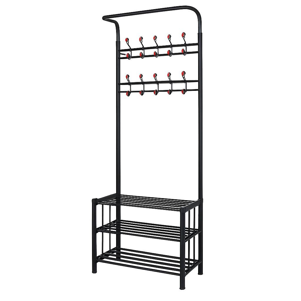Coat Shoe Rack Hall Tree for Entryway Storage