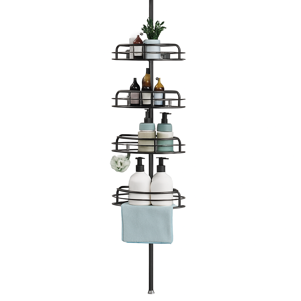 Corner Shower Caddy with Adjustable Shelves