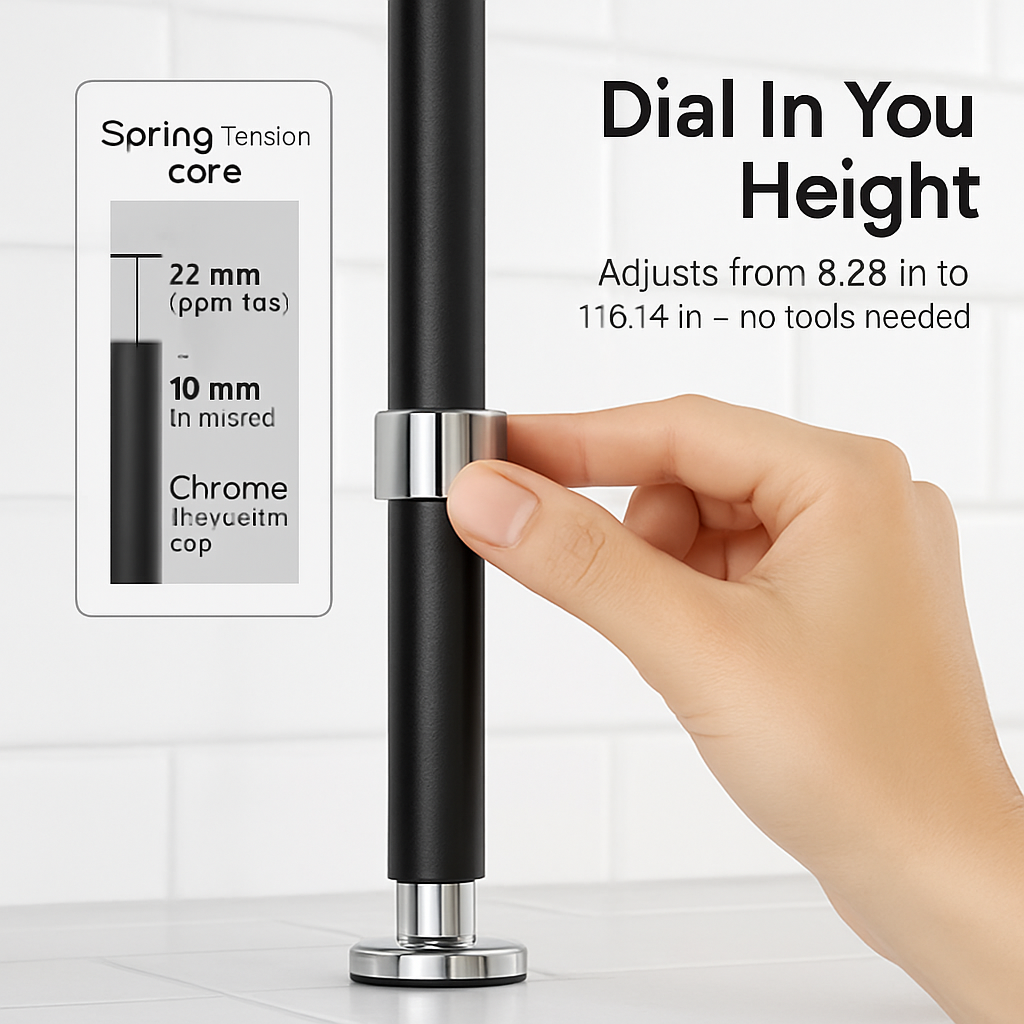 Corner Shower Caddy with Adjustable Shelves