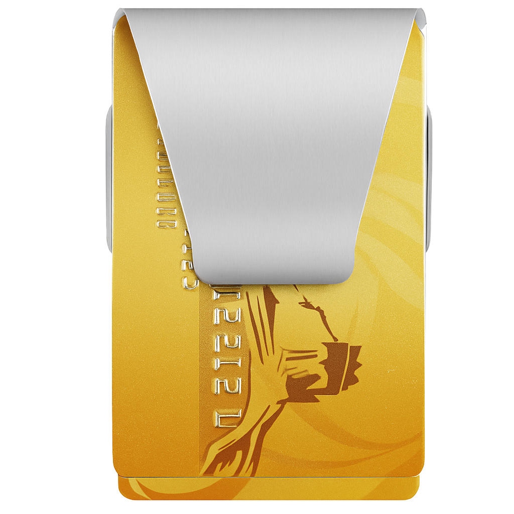 Slim Clip Double-Sided Money Clip Card Holder