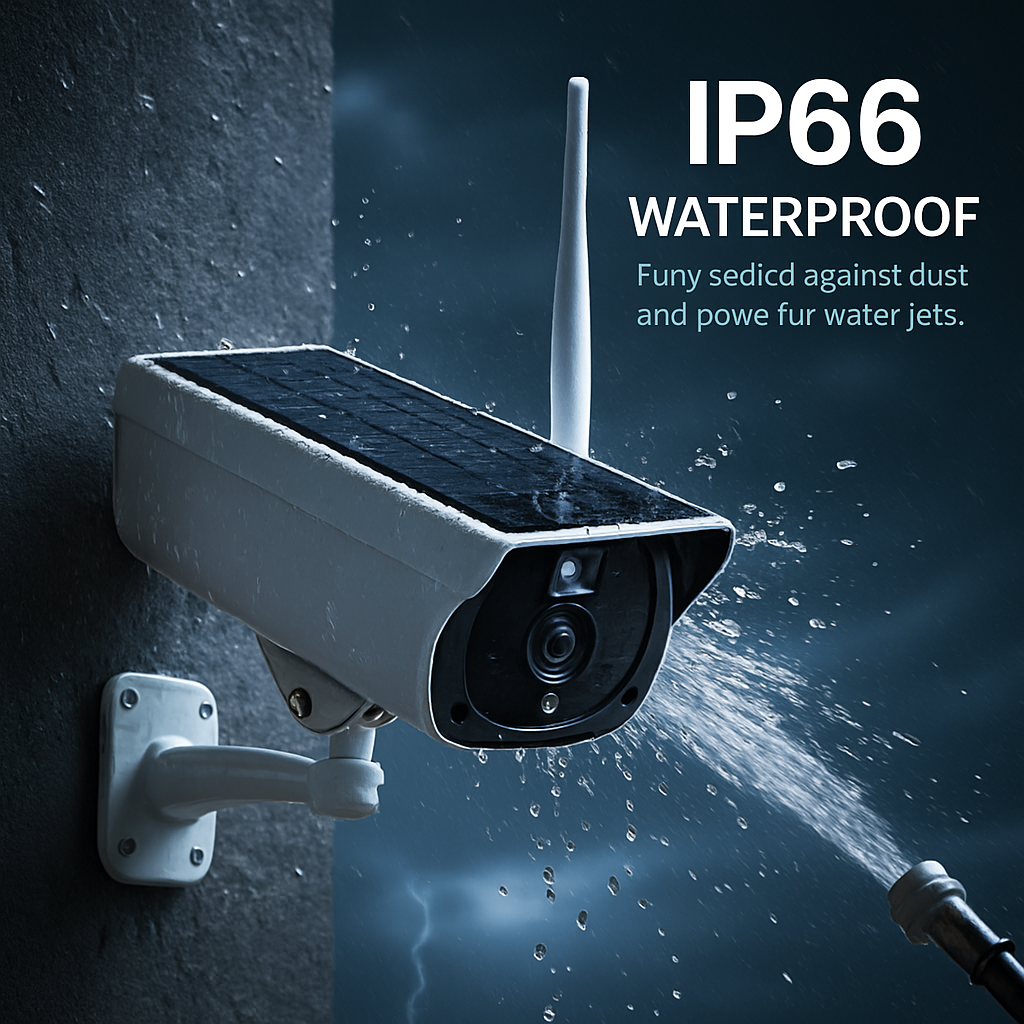 1080P Solar Powered WiFi IP Camera with Night Vision