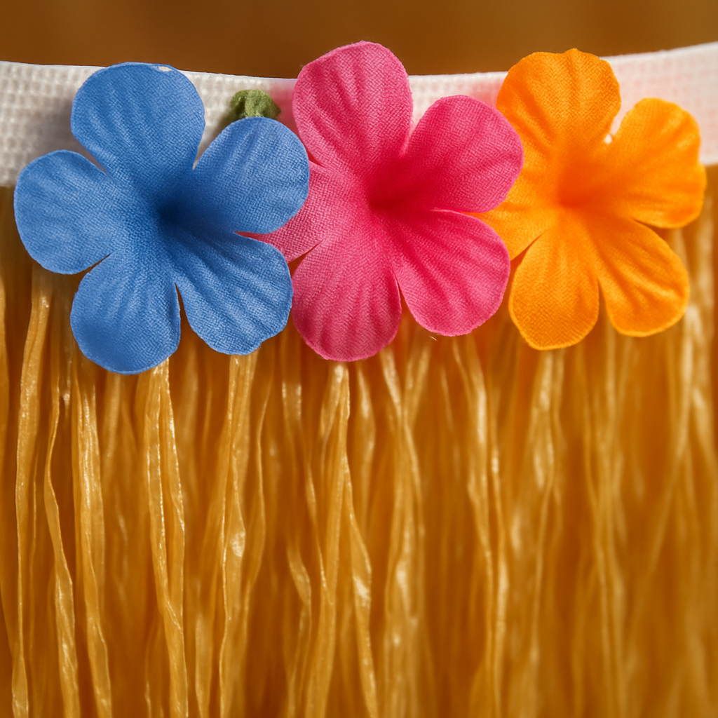 Grass Table Skirt - Tropical Luau Decor for Tables