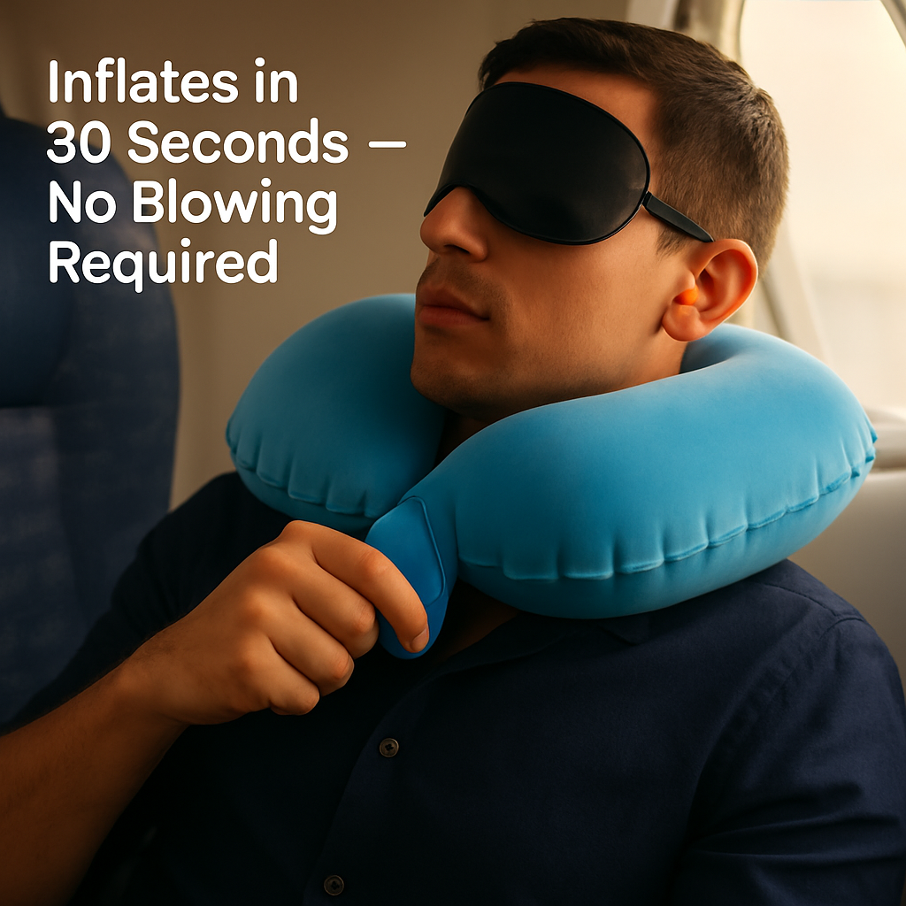U-Shape Travel Neck Pillow: Packable Comfort