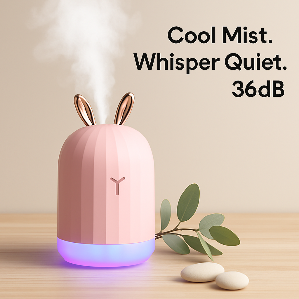 Ultrasonic Air Humidifier with 7-Color Breathing Lights