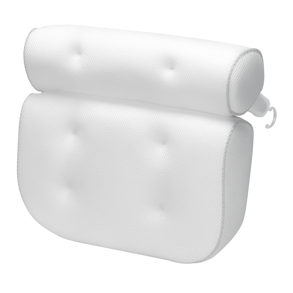 Bathtub Pillow with 6 Suction Cups for Spa Bath Comfort