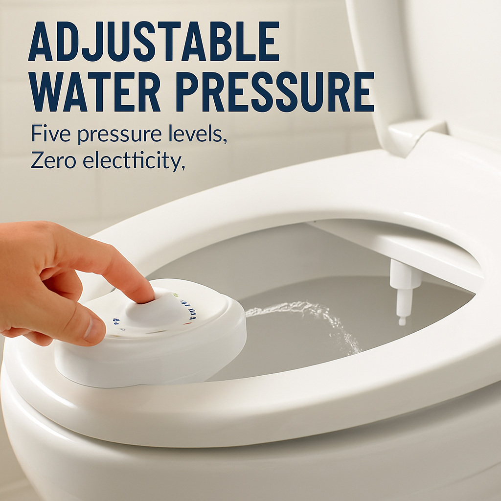 Fresh Water Spray Bidet: Non-Electric, Adjustable Pressure