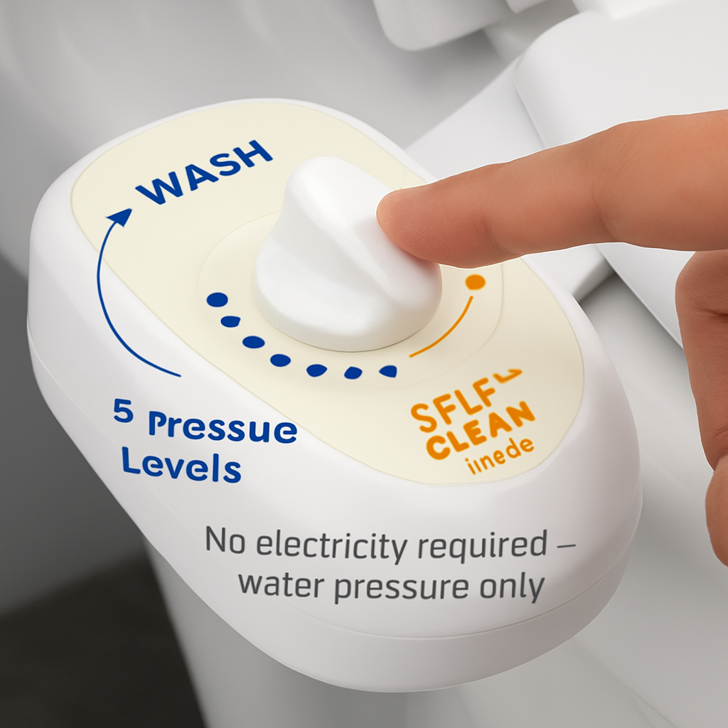 Fresh Water Spray Bidet: Non-Electric, Adjustable Pressure