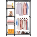 Metal Closet Deluxe Double Rod Freestanding Organizer