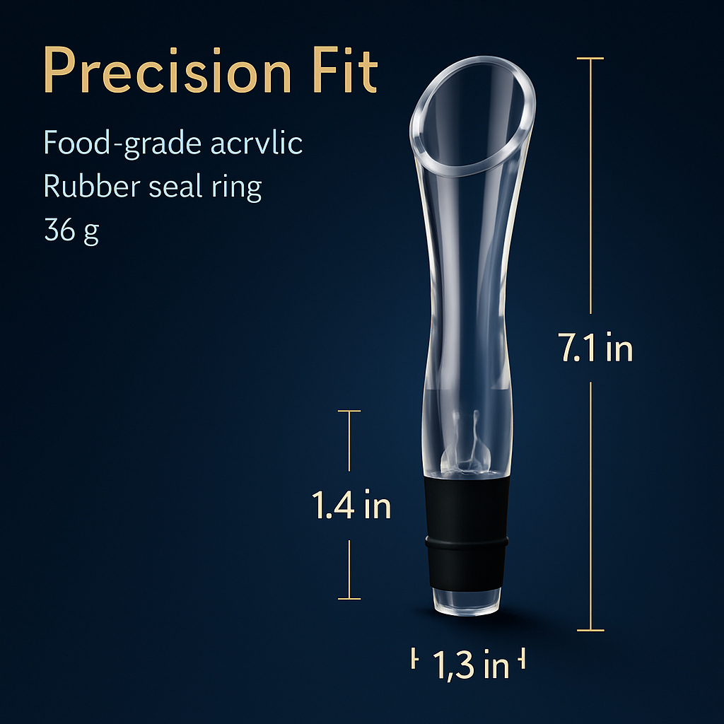 Wine Aerator Pourer Spout for In-Bottle Pouring