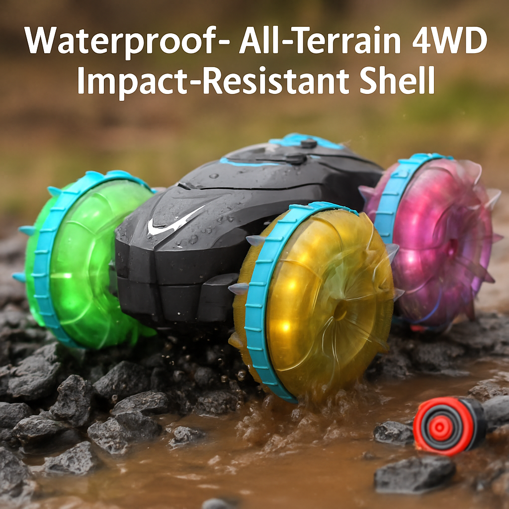 Amphibious RC Car with Stunts and Light Effects