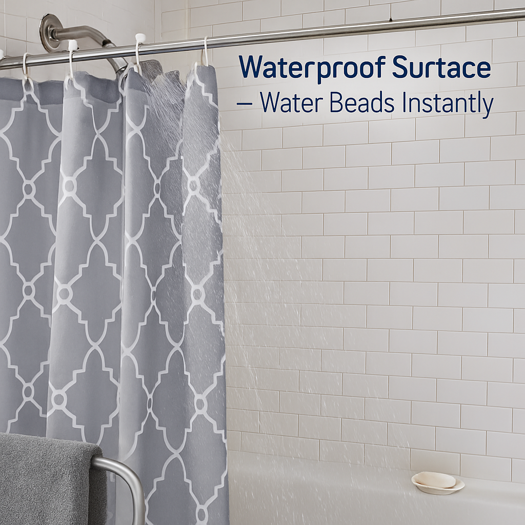 Shower Curtain - Waterproof Polyester Bath Curtain