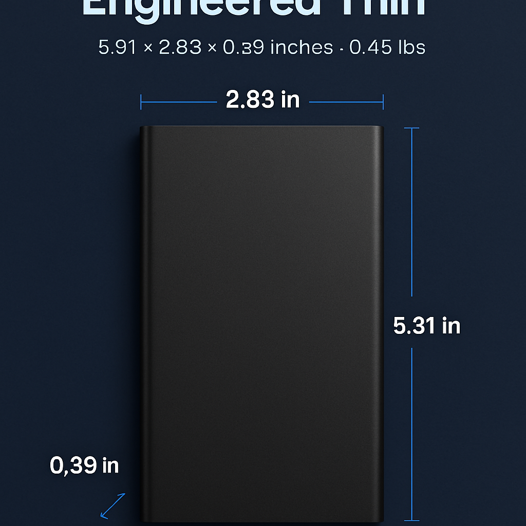 Power Bank Ultra-thin External Battery Pack