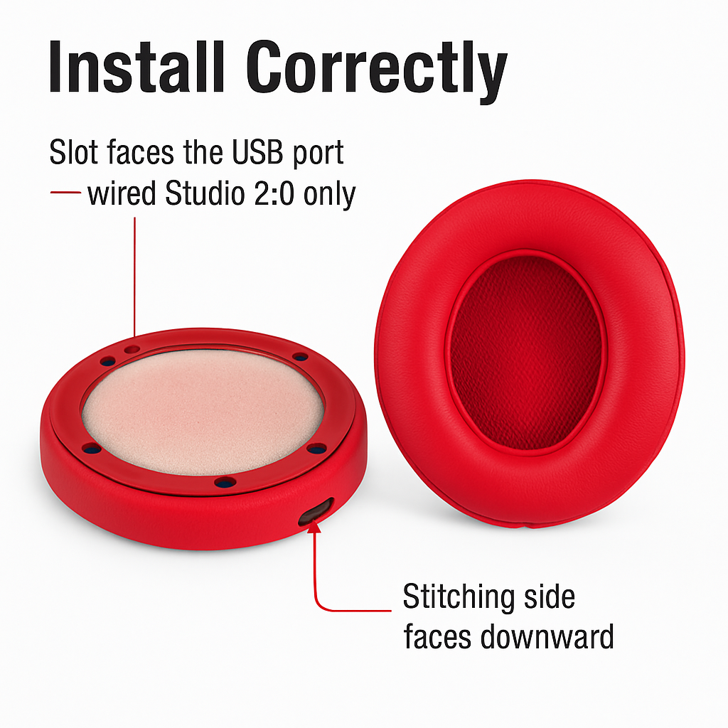 Studio Ear Cushion Pads for Studio Headphones