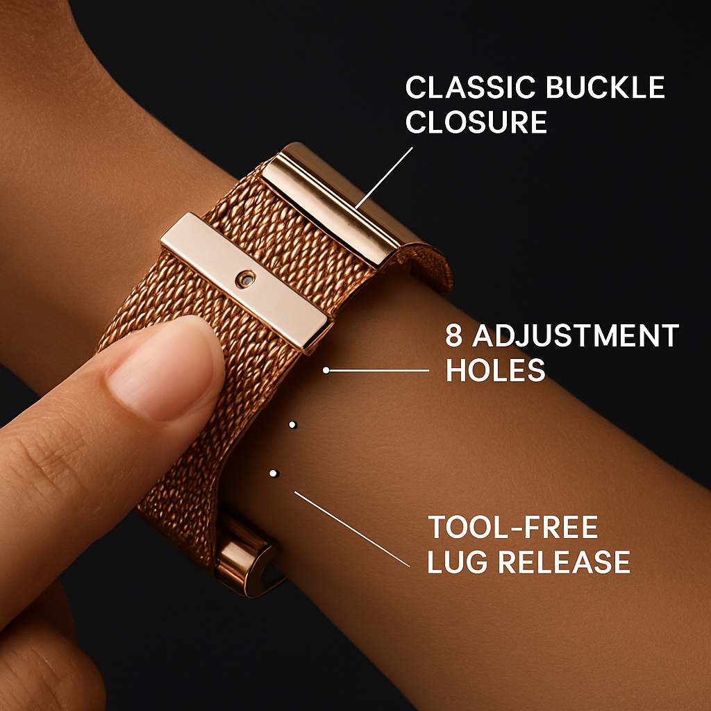 Stainless Steel Buckle Band for Apple Watch