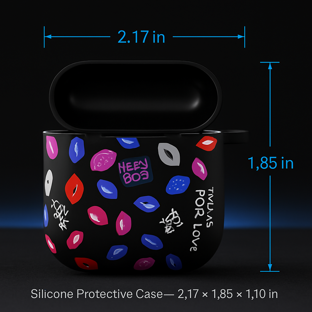Case with Silicone Cover, Strap and Ear Hooks