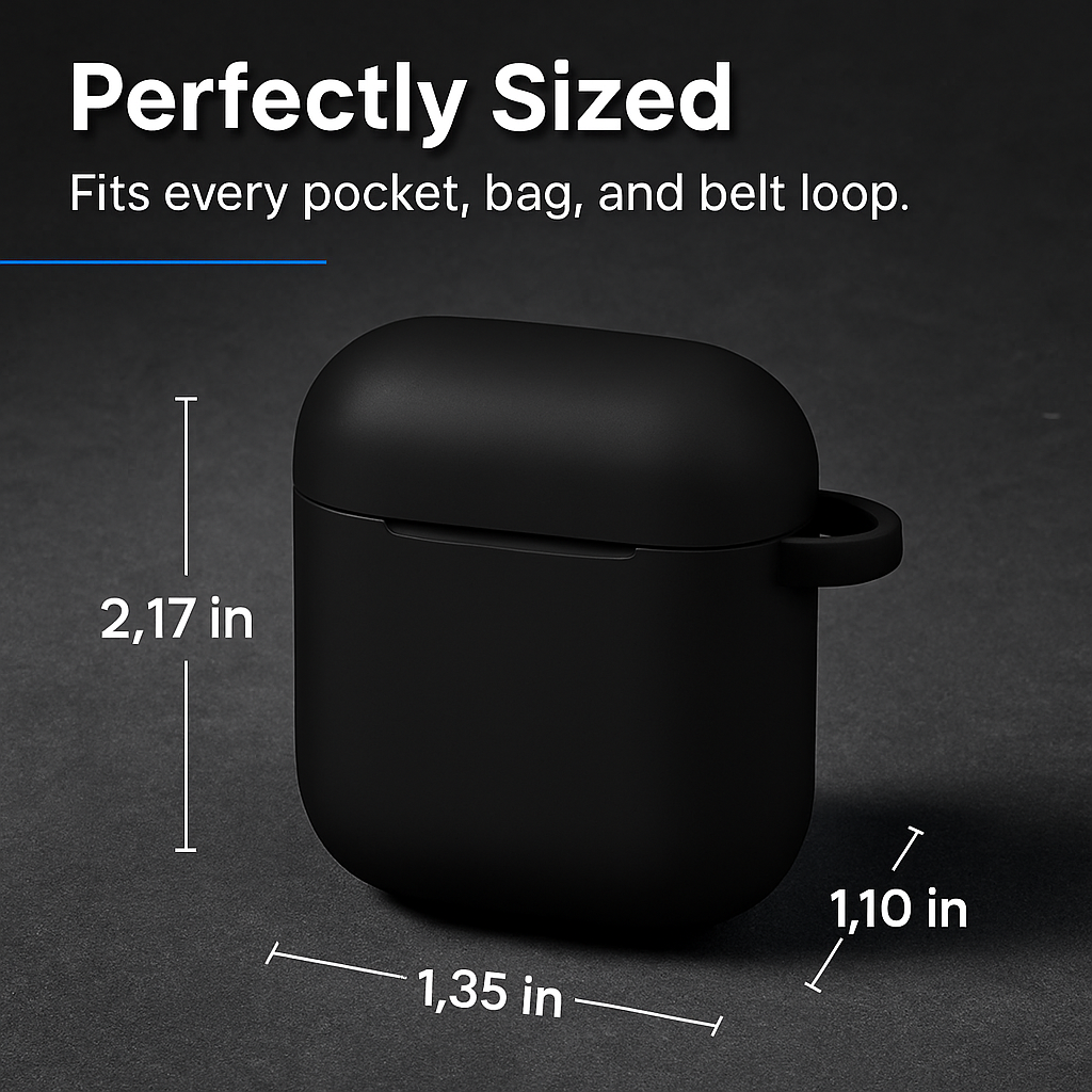 Case with Silicone Cover, Strap and Ear Hooks