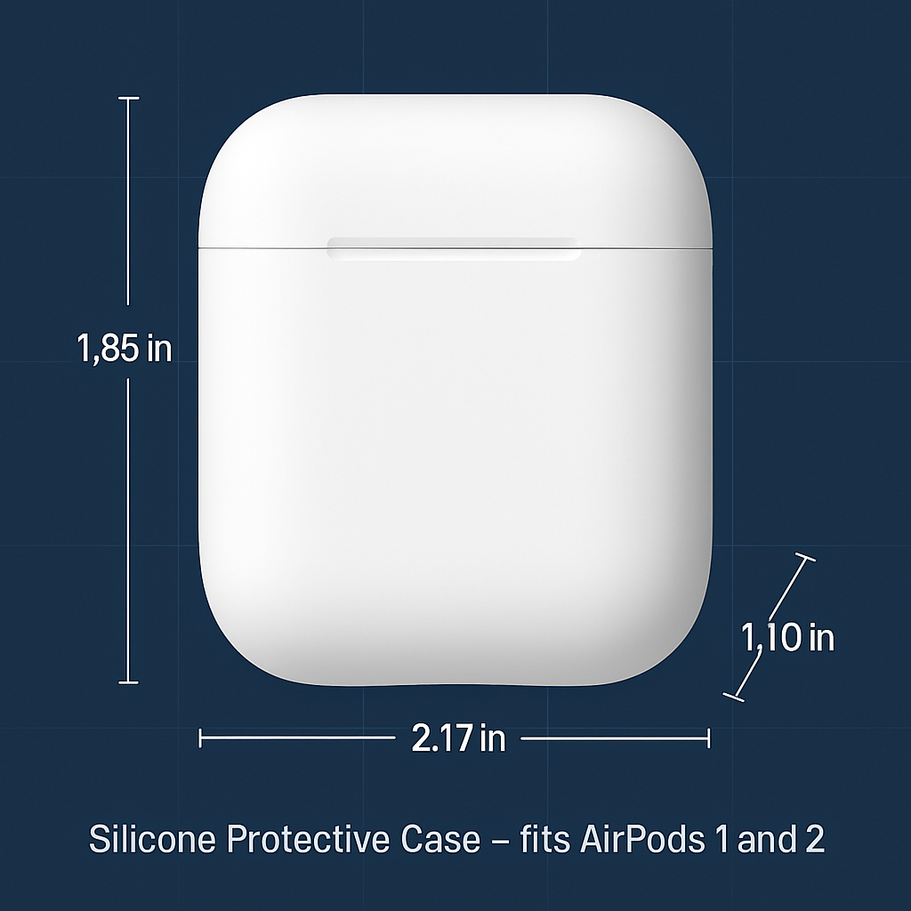 Case with Silicone Cover, Strap and Ear Hooks