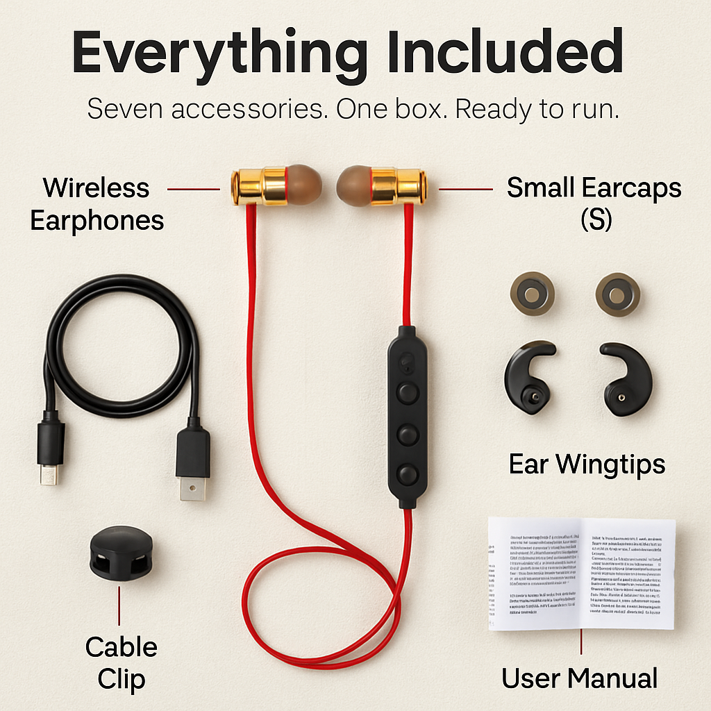 In-Ear Headphones for Sports with Secure Fit