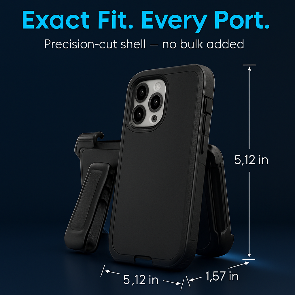 Shockproof Phone Case: All-Round Protection with Belt Clip