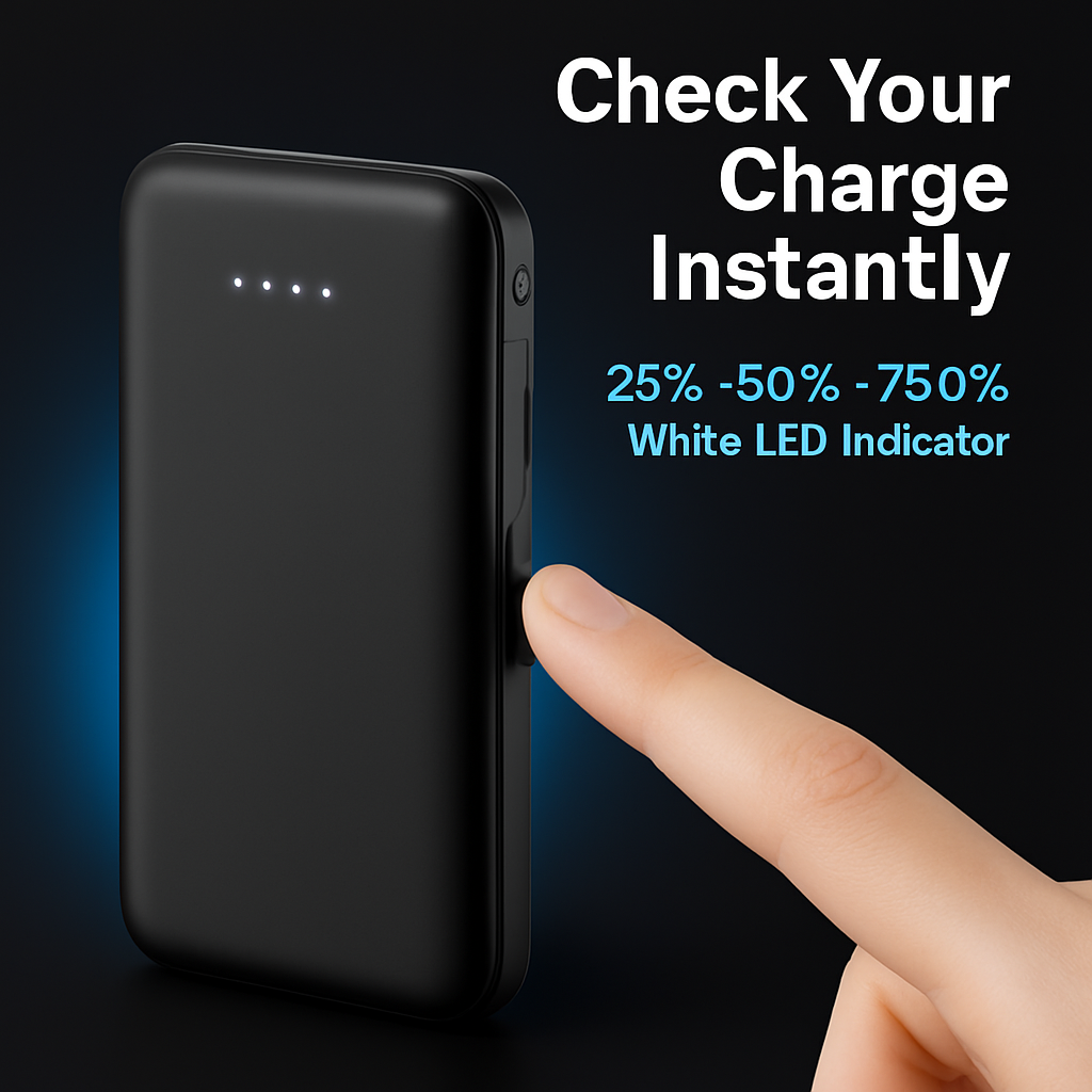 Power Bank Portable Charger with Type-C Cable for iPhone