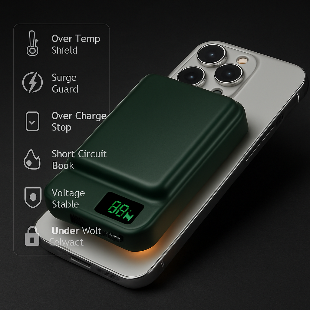 2-in-1 Magnetic Wireless Power Bank for iPhone