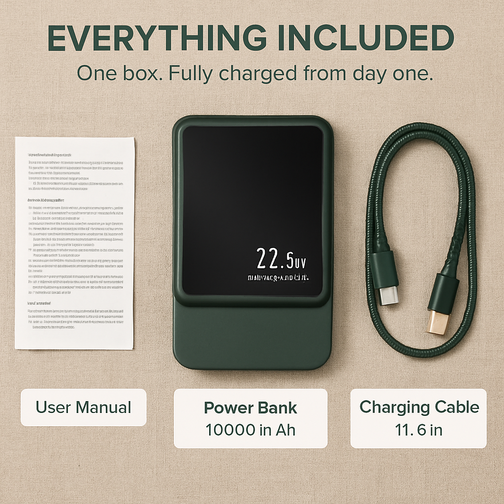 2-in-1 Magnetic Wireless Power Bank for iPhone